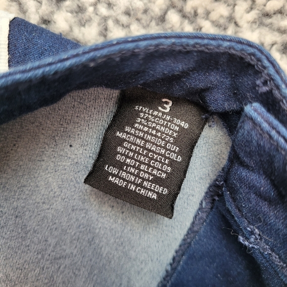 SOLD Racing Stripe Navy Blue Jeggings - Picture 4 of 4